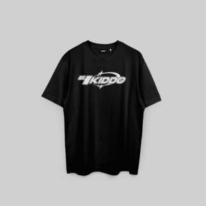 4kiddo 4starz logo shirt – black
