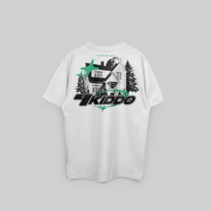 4kiddo graphic shirt Based – White/Black/Green